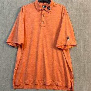 FootJoy Mens XL Performance Golf Polo Orange Stonebriar Country Club